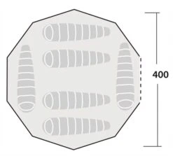 Robens Klondike Tipi Tent 2023 -Kampa Camping Shop 130144 klondike drawing floorplan 10
