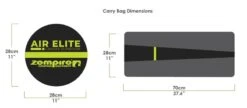 Zempire Air Elite Sunroom -Kampa Camping Shop air elite sunroom bag dimensions image
