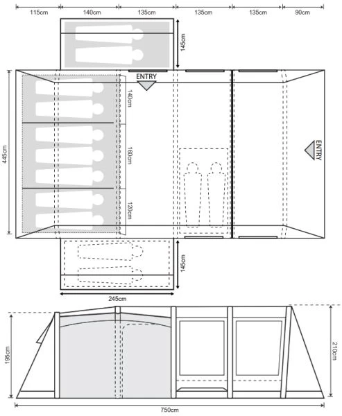 Outdoor Revolution Camp Star 900DSE Tent Package 2023 4 Outdoor Revolution Camp Star 900DSE Tent Package 2023 - Image 2