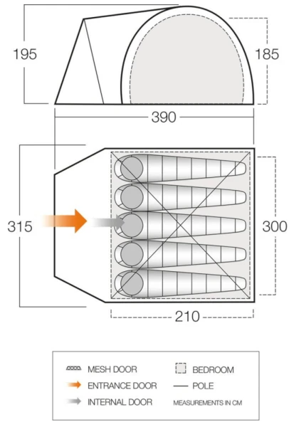 Vango Carron 500 Tent 2022 4 Vango Carron 500 Tent 2022 - Image 2