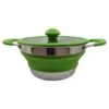 Vango Cuisine 1.5L Casserole Pot - Green -Kampa Camping Shop cuisine 15l non stick casserole 1