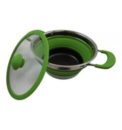 Vango Cuisine 1.5L Casserole Pot - Green -Kampa Camping Shop cuisine 15l non stick casserole 2