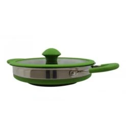 Vango Cuisine 1.5L Casserole Pot - Green -Kampa Camping Shop cuisine 15l non stick casserole 3