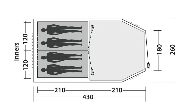 Easy Camp Huntsville 400 Tent 4 Easy Camp Huntsville 400 Tent - Image 2