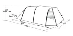 Easy Camp Huntsville 500 Tent -Kampa Camping Shop easy camp huntsville 500 dimensions image 1