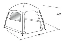 Easy Camp Moonlight Yurt Tent 2023 -Kampa Camping Shop easycamp moonlight yurt drawing perspective2
