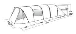 Easy Camp Palmdale 800 Lux Tent -Kampa Camping Shop ec palmdale 800 lux dimensions image 2