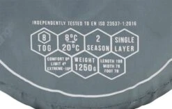 Vango Ember Single Sleeping Bag - Mineral Green -Kampa Camping Shop ember single mineral green image 5