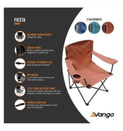 Vango Fiesta Chair - Brick -Kampa Camping Shop fiesta chair 2 1