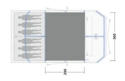 Outwell Forestville 6SA Carpet 6 Outwell Forestville 6SA Carpet -Kampa Camping Shop forestville 6sa carpet dimensions image