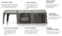 Zempire Fortress V2 Air Tent 2023 -Kampa Camping Shop fortress v2 image 5