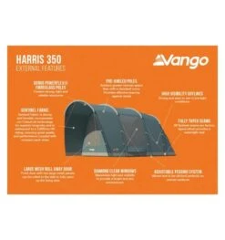 Vango Harris 350 (Poled) Tent 2023 -Kampa Camping Shop harris 350 image 3