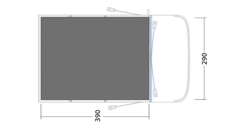 Outwell Hayward Lake 4ATC Footprint 4 Outwell Hayward Lake 4ATC Footprint - Image 2