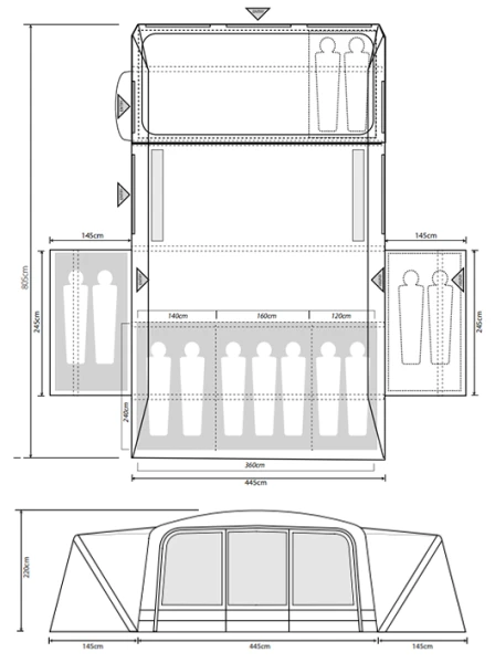 Outdoor Revolution Kalahari PC 9.0 DSE Tent 2022 4 Outdoor Revolution Kalahari PC 9.0 DSE Tent 2022 - Image 2