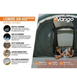 Vango Lismore Air 450 Airbeam Tent 2023 (Incl. Footprint) -Kampa Camping Shop lismore air 450 image 4