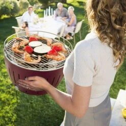 Lotus Grill Standard - Anthracite Grey -Kampa Camping Shop lotus grill lifestyle bbq