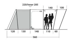 Outwell Montana 6PE Tent 2023 -Kampa Camping Shop montana 6pe dimensions 3
