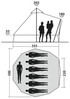 Easy Camp Moonlight Bell Tent 2023 -Kampa Camping Shop moonlight bell dimensions image