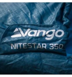 Vango Nitestar Alpha 350 Sleeping Bag - Blue -Kampa Camping Shop nitestar alpha 350 blue 3