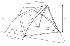 Outdoor Revolution Pronto 'Beach Bum' Shelter -Kampa Camping Shop outdoor revolution pronto beach bum shelter dimensions image