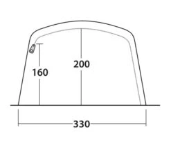 Outwell Avondale 5PA Tent 2022 -Kampa Camping Shop outwell avondale 5pa tent 111182 drawing other4