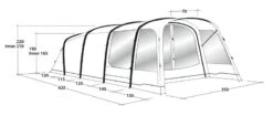 Outwell Avondale 5PA Tent 2022 -Kampa Camping Shop outwell avondale 5pa tent 111182 drawing perspective2