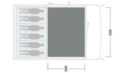 Outwell Moonhill 6 Air Cosy Carpet 8 Outwell Moonhill 6 Air Cosy Carpet -Kampa Camping Shop outwell cosy carpet moonhill 6 air