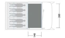 Outwell Sunhill 5 Air Cosy Carpet -Kampa Camping Shop outwell cosy carpet sunhill 5 air