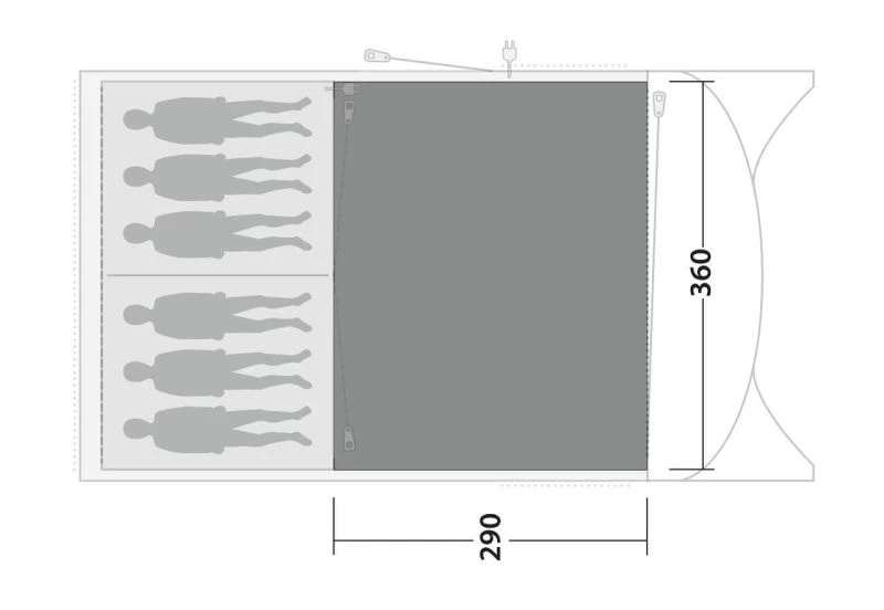Outwell Greenwood 6 Carpet 4 Outwell Greenwood 6 Carpet - Image 2