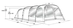 Outwell Greenwood 6 Tent 2022 -Kampa Camping Shop outwell greenwood 6 dimensions image 1