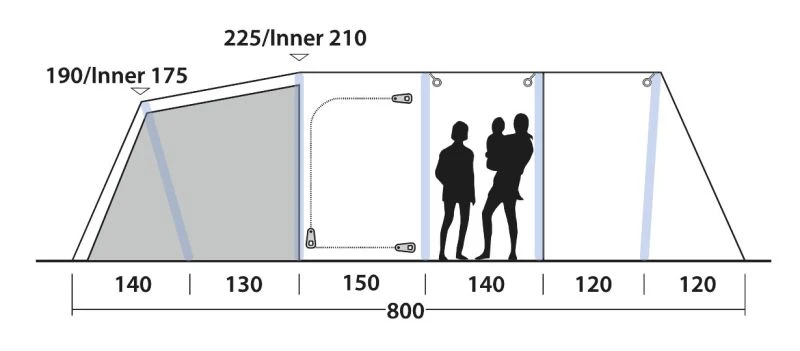 Outwell Knoxville 7SA Tent 2023 15 Outwell Knoxville 7SA Tent 2023 - Image 13