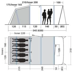 Outwell Moonhill 5 Air Tent 2024 -Kampa Camping Shop outwell moonhill 5 air dimensions image 1