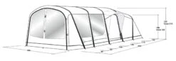 Outwell Sundale 7PA Tent 2023 -Kampa Camping Shop outwell sundale 7pa tent 111188 drawing perspective2