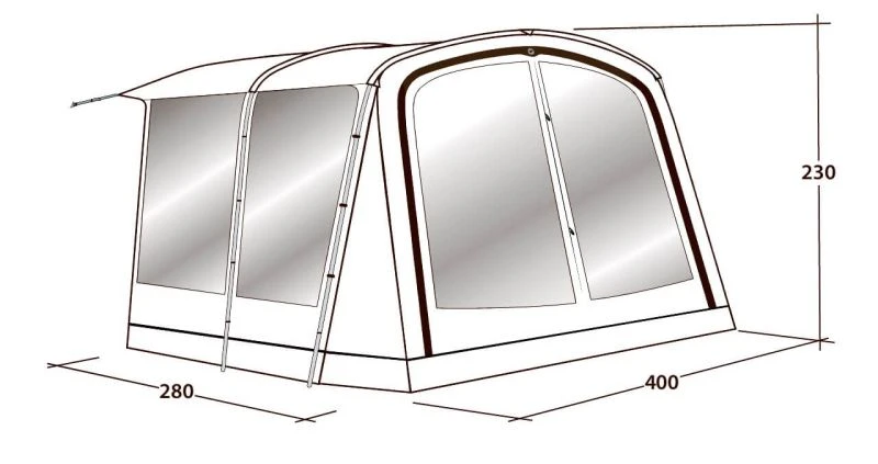 Outwell Universal Awning - Size 5 (370 - 390cm) 4 Outwell Universal Awning - Size 5 (370 - 390cm) - Image 2