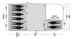 Outwell Winwood 8 Tent 2022 -Kampa Camping Shop outwell winwood 8 dimensions image 2