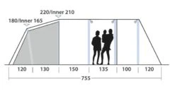 Outwell Wood Lake 6ATC Tent 2022 -Kampa Camping Shop outwell wood lake 6atc dimensions image 3