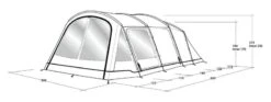 Outwell Yosemite Lake 4TC Tent 2023 -Kampa Camping Shop outwell yosemite lake 4tc dimensions image 1