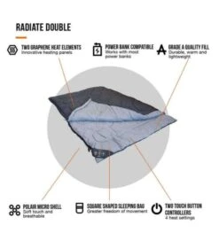 Vango Radiate Sleeping Bag (with Built-in Heater) - Double 10 Vango Radiate Sleeping Bag (with Built-in Heater) - Double -Kampa Camping Shop radiate double 3 1 1