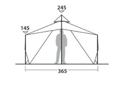 Robens Chinook Ursa S Tipi Tent 2022 -Kampa Camping Shop robens chinook ursa s tent 130287 drawing other5