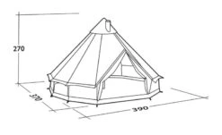Robens Klondike PRS Tipi Tent 2023 -Kampa Camping Shop robens klondike prs dimensions image 2