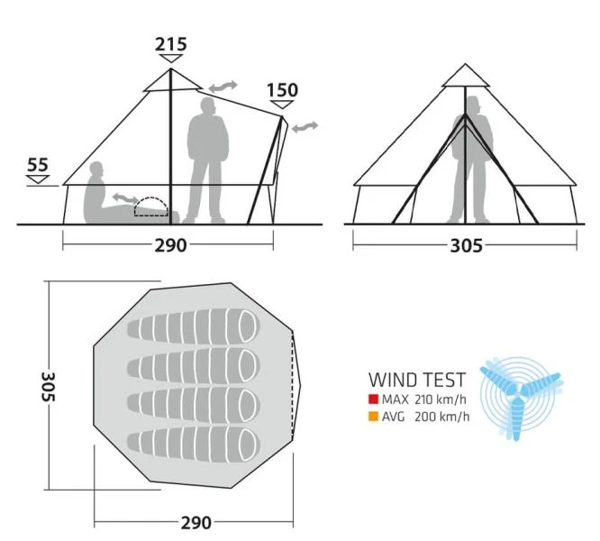 Robens Klondike S Tipi Tent 2023 4 Robens Klondike S Tipi Tent 2023 - Image 2