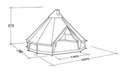 Robens Klondike S Tipi Tent 2023 18 Robens Klondike S Tipi Tent 2023 -Kampa Camping Shop robens klondike s dimensions image 2