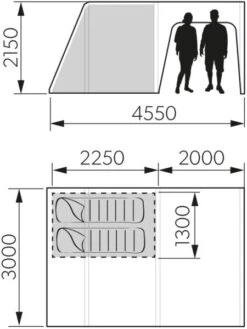 Dometic Santorini 2X4 TC Air Tent 2023 14 Dometic Santorini 2X4 TC Air Tent 2023 -Kampa Camping Shop santorini 2x4 dimensions image 1