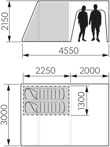 Dometic Santorini 2X4 TC Air Tent 2023 4 Dometic Santorini 2X4 TC Air Tent 2023 - Image 2