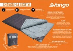 Vango Shangri-La Luxe XL Sleeping Bag -Kampa Camping Shop shangri la luxe xl image 3