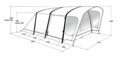 Outwell Springville 4SA Tent 2023 -Kampa Camping Shop springville 4sa dimensions image 1
