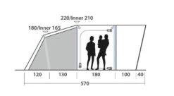 Outwell Springville 4SA Tent 2023 -Kampa Camping Shop springville 4sa dimensions image 3