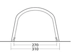 Outwell Springville 4SA Tent 2023 -Kampa Camping Shop springville 4sa dimensions image 4