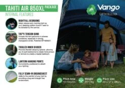 Vango Tahiti Air 850XL Airbeam Tent 2023 -Kampa Camping Shop tahiti 2023 image 3