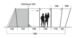 Outwell Vermont 7PE Tent 2023 -Kampa Camping Shop vermont 7pe dimensions 3